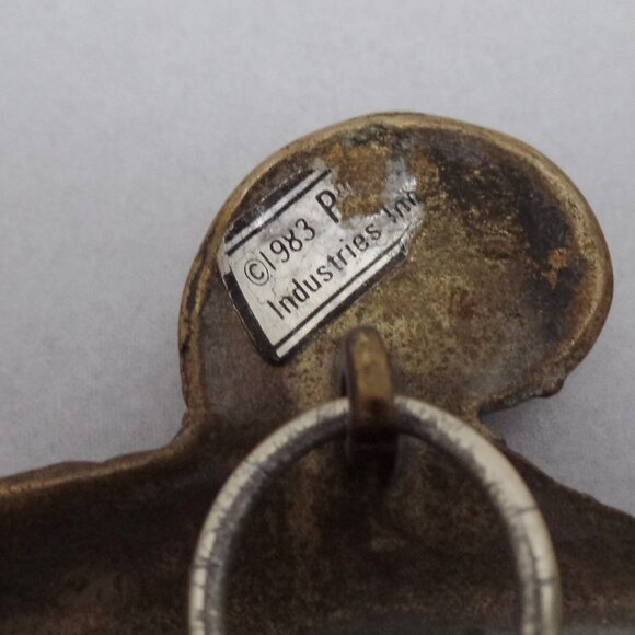 Penco Crescent Man in The Moon Wall Mirrorl Brass - Picture 8 of 10